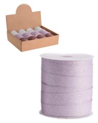 Excellent Houseware Lyserød Glitter Gavebånd